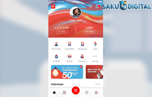 Buka Aplikasi LinkAja Dan Pilih Donasi