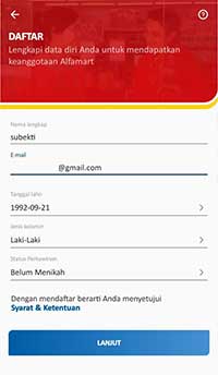 Masukkan data Masukkan data