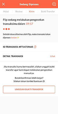 Upload Bukti Transfer Upload Bukti Transfer