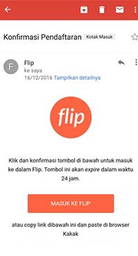 konfirmasi pendaftaran konfirmasi pendaftaran