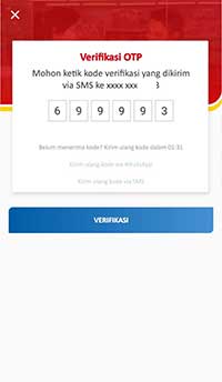 lalu tap Verifikasi lalu tap Verifikasi