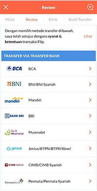 tap Bank untuk pengirim tap Bank untuk pengirim