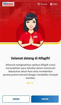 tekan Daftar tekan Daftar