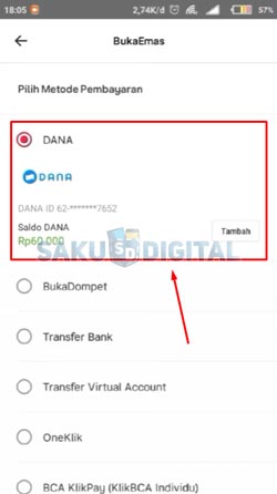 7 Pilih Metode Pembayaran 1