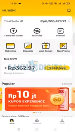 6 Buka Aplikasi Bank Neo