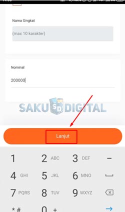 7 Tentukan Nominal Top Up