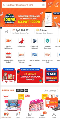 3 Buka Aplikasi Shopee